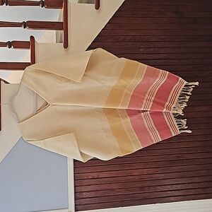 NWOT One Size Women's Poncho Handmade in India by Tribe Alive